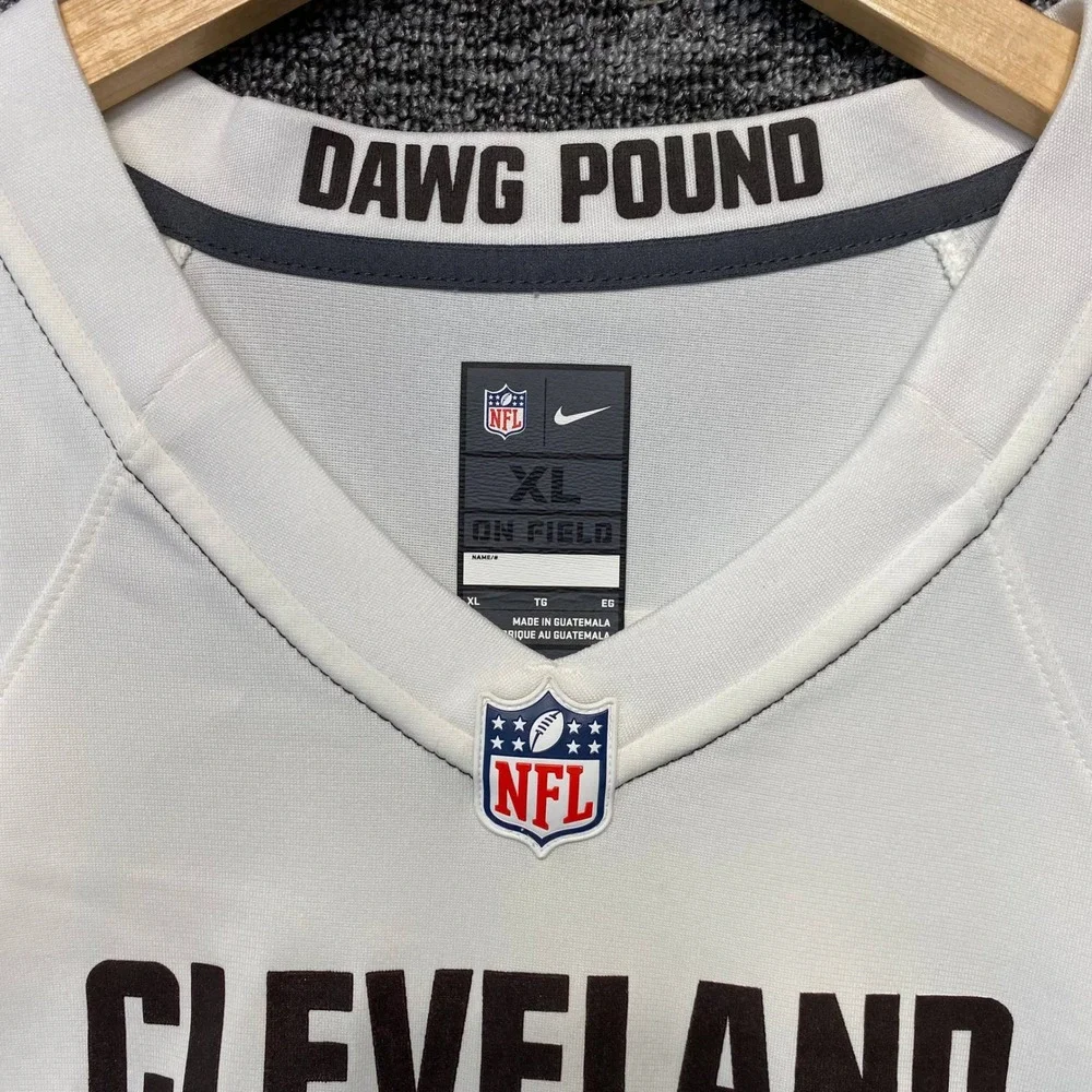 Nike Baker Mayfield Cleveland Browns Jersey Mens XL White NFL On Field Game 6